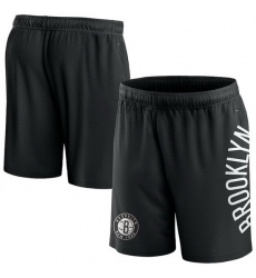 Men Brooklyn Nets Black Post Up Mesh Shorts 