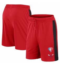 Men Chicago Bulls Red Shorts