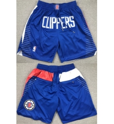 Men Los Angeles Clippers Blue Shorts