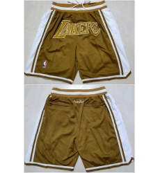 Los Angeles Lakers Basketball Shorts 035