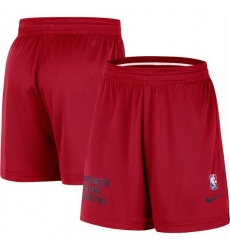 Men Washington Wizards Red Warm Up Performance Practice Shorts 