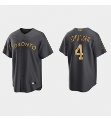 Men George Springer Toronto Blue Jays 2022 Mlb All Star Game Charcoal  Jersey