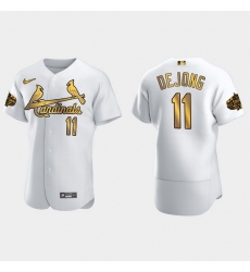 Men St.Louis Cardinals Paul Dejong 2022 Mlb All Star Game White Gold Men Jersey