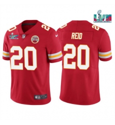 Men Women Youth Toddler Kansas City Chiefs 20 Justin Reid Red Super Bowl LVII Patch Vapor Untouchable Limited Stitched Jersey