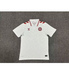 Denmark Away White 2024 Soccer Jersey