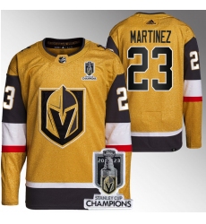 Men Women Youth Vegas Golden Knights #23 Alec Martinez Gold 2023 Stanley Cup Champions Stitched Jersey