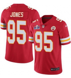 Nike Chiefs 95 Chris Jones Red Team Color Youth Bound Stitched NFL Vapor Untouchable Limited 2024 Super Bowl LVIII Jersey 