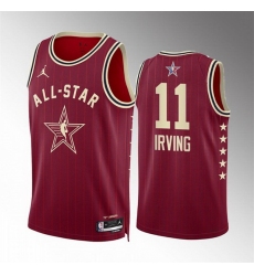 Men 2024 All Star 11 Kyrie Irving Crimson Stitched Basketball Jersey