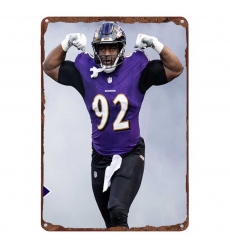 Baltimore Ravens Aluminum Sign 12x8 Inch Justin Madubuike 003