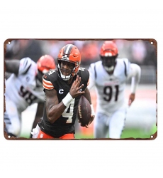 Cleveland Browns Aluminum Sign 8x12 Inch Deshaun Watson 003