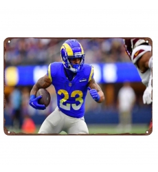 Los Angeles Rams Aluminum Sign 12x8 Inch Kyren Williams 001