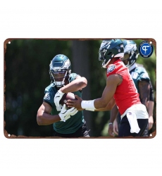 Philadelphia Eagles Aluminum Sign 12x8 Inch Saquon Barkley 001