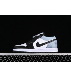 AIR JORDAN 1 LOW WHITE BLACK BLUE