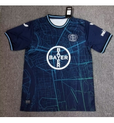 Men 2024 2025 Soccer Jersey Leverkusen Navy Blue