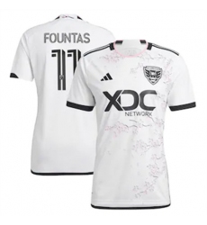 Men D.C. United Taxi Fountas 2023 24 Away Replica White