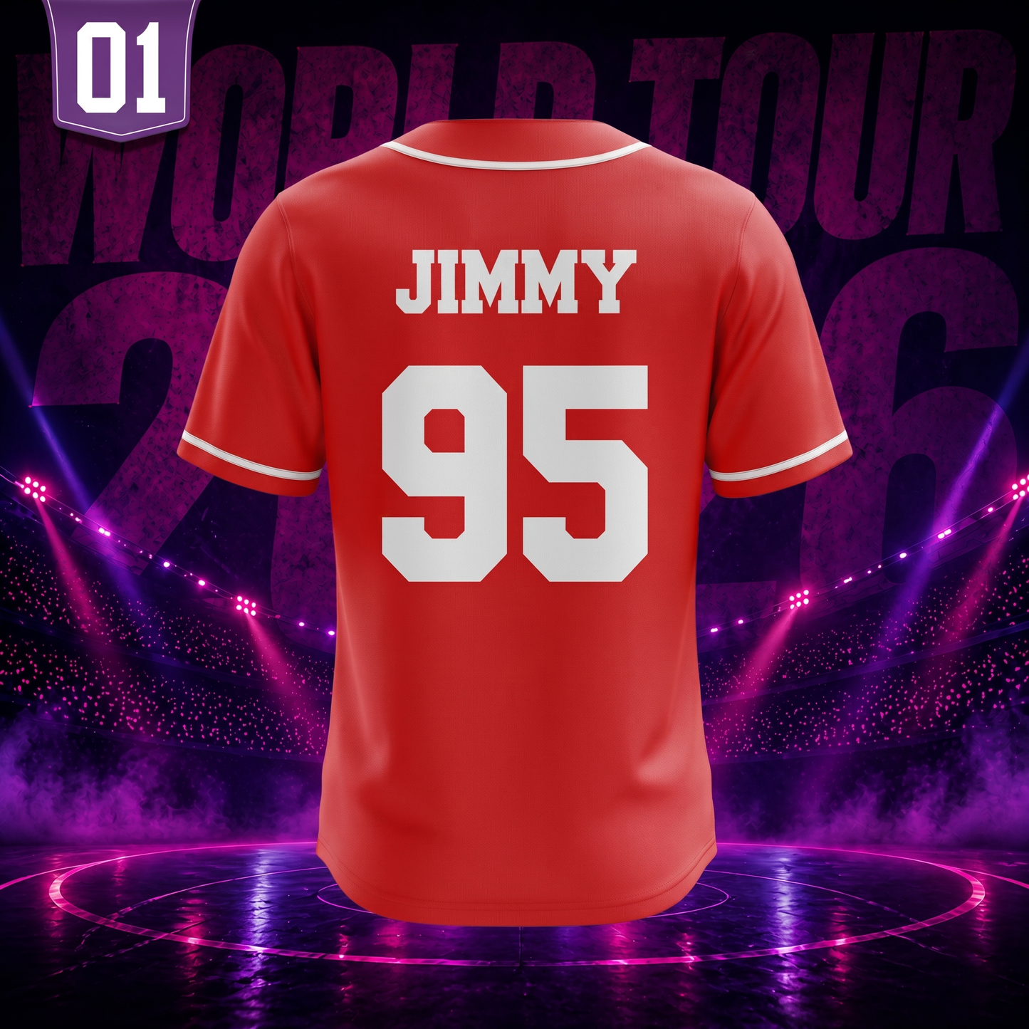 Custom Korean Music World Tour 2026 Baseball Jersey