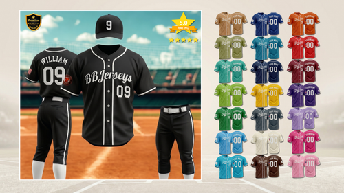 Premium Custom Baseball Jersey – Design Your Own Team Name & Number