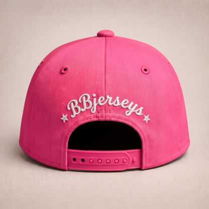 Custom Bubblegum Pink Split-Flex Jersey | Personalized Dual-Chest Button-Down Shirt | Y2K Streetwear Layering Top