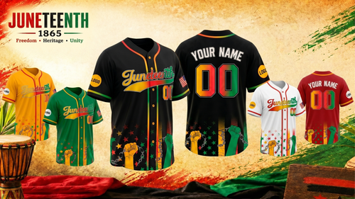 Custom Juneteenth 1865 Baseball Jersey | Personalized Name & Number
