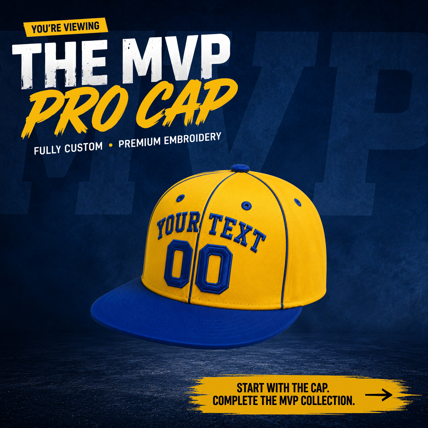 MVP Pro-Cap Embroidery (Fully custom)