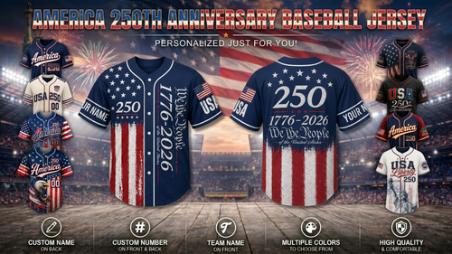 America 250th Anniversary Baseball Jersey