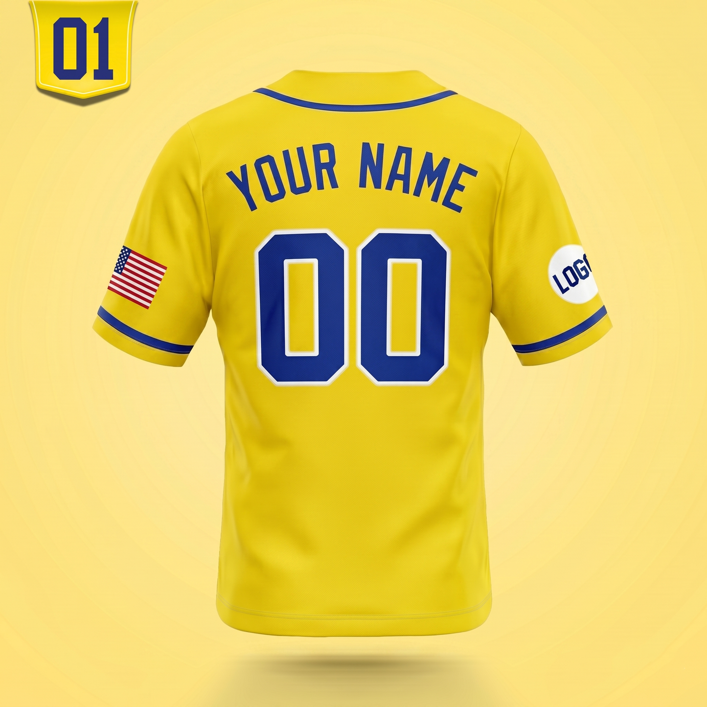 Custom Yellow Banana Baseball Jersey