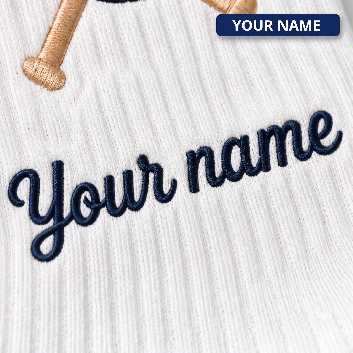 Personalized Embroidered Baseball Socks | Custom Name & Number