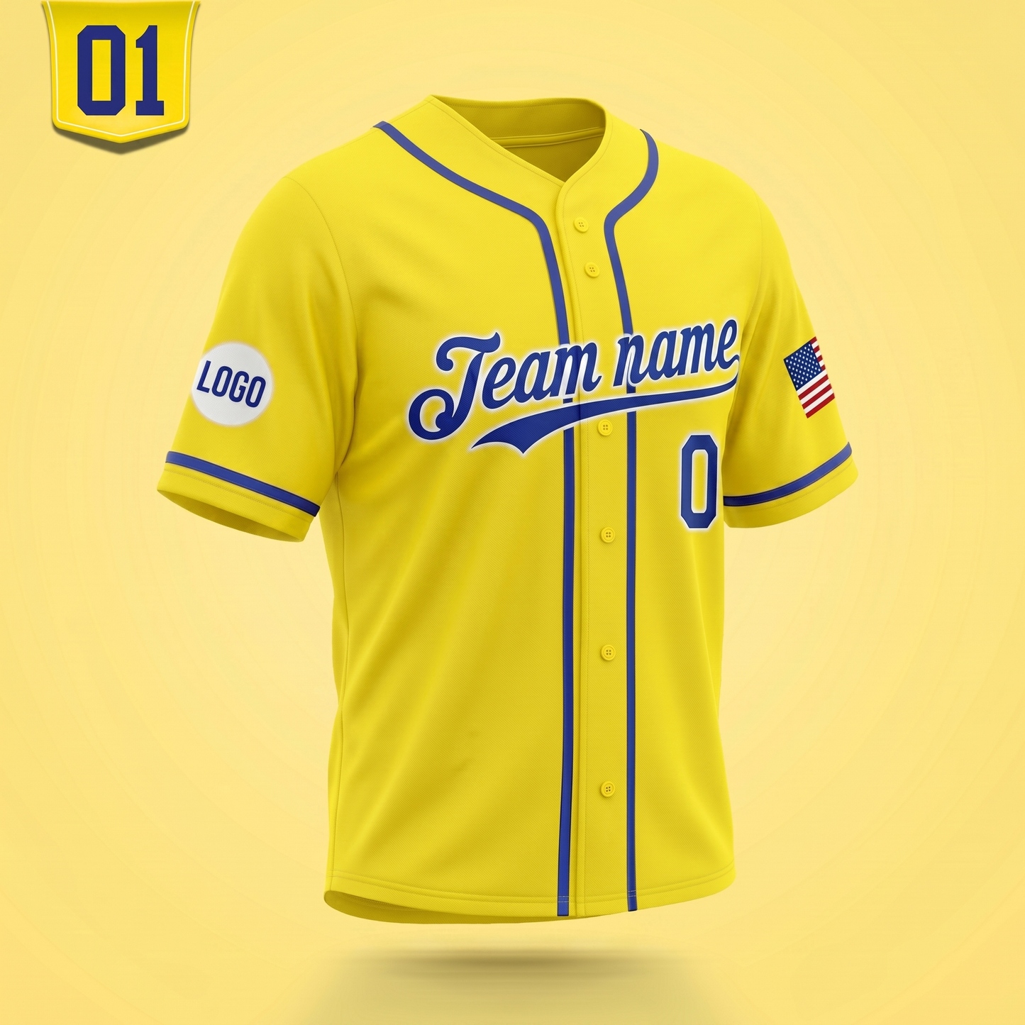 Custom Yellow Banana Baseball Jersey