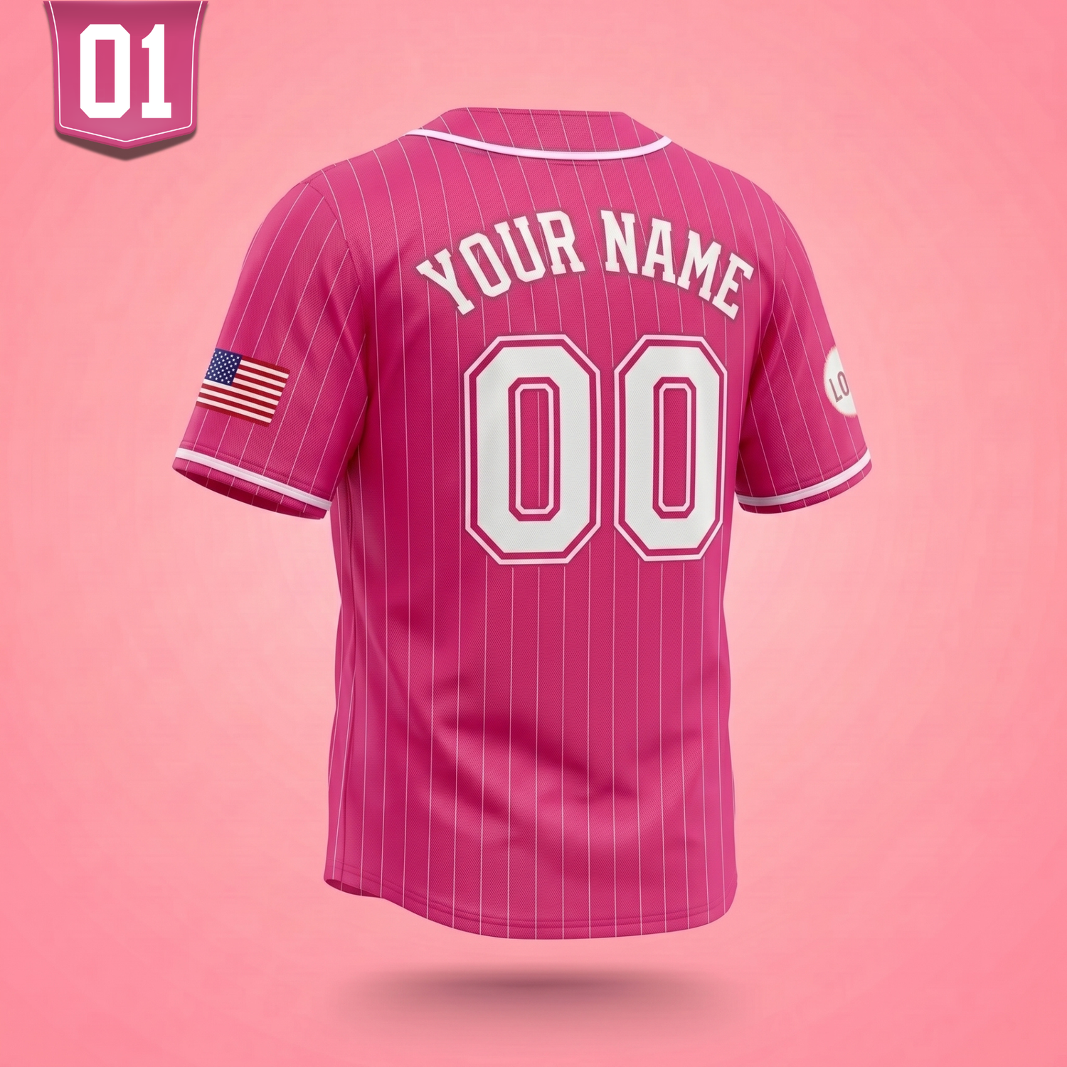 Custom Pinstripe Baseball Jerseys | Personalized Name & Number