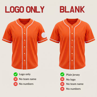 Custom Vibrant Orange Split-Flex Jersey | Personalized Dual-Chest Button-Down Shirt | Y2K Streetwear Layering Top