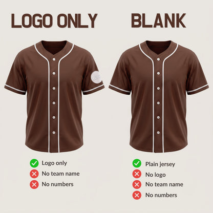 Custom Earth Brown Split-Flex Jersey | Personalized Dual-Chest Button-Down Shirt | Y2K Streetwear Layering Top