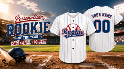 Personalized Mommy Daddy Of the Rookie Baseball Jersey