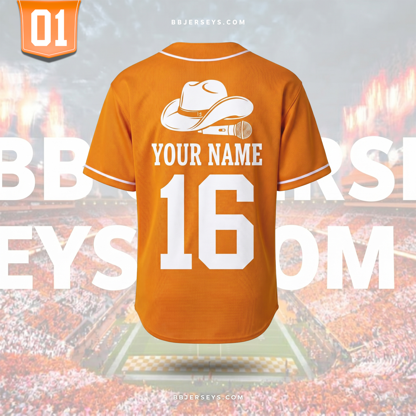 Country Music Concert 2026 Custom Baseball Jersey