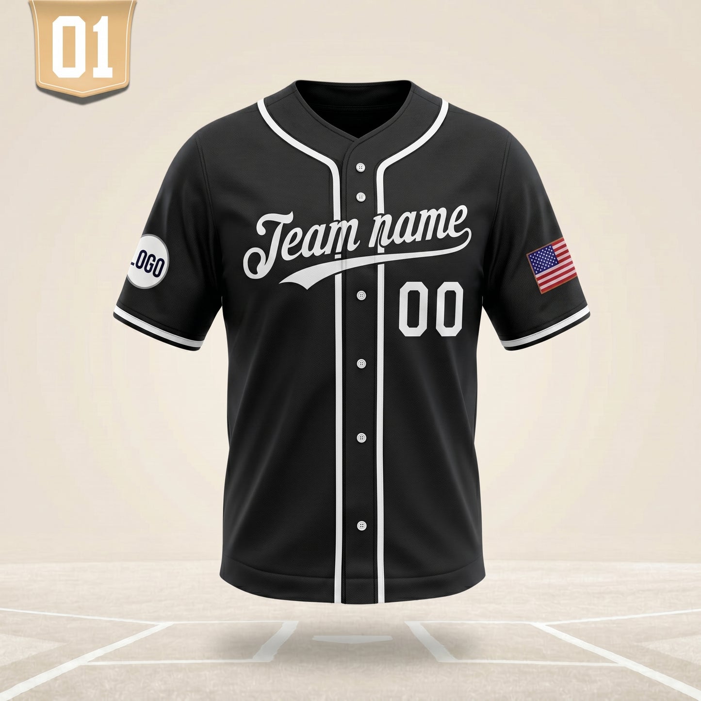 Premium Custom Baseball Jersey – Design Your Own Team Name & Number