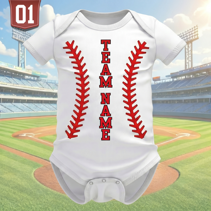 Custom Baby Baseball Jersey Bodysuit