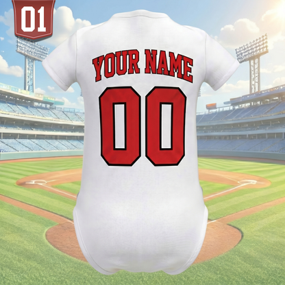 Custom Baby Baseball Jersey Bodysuit