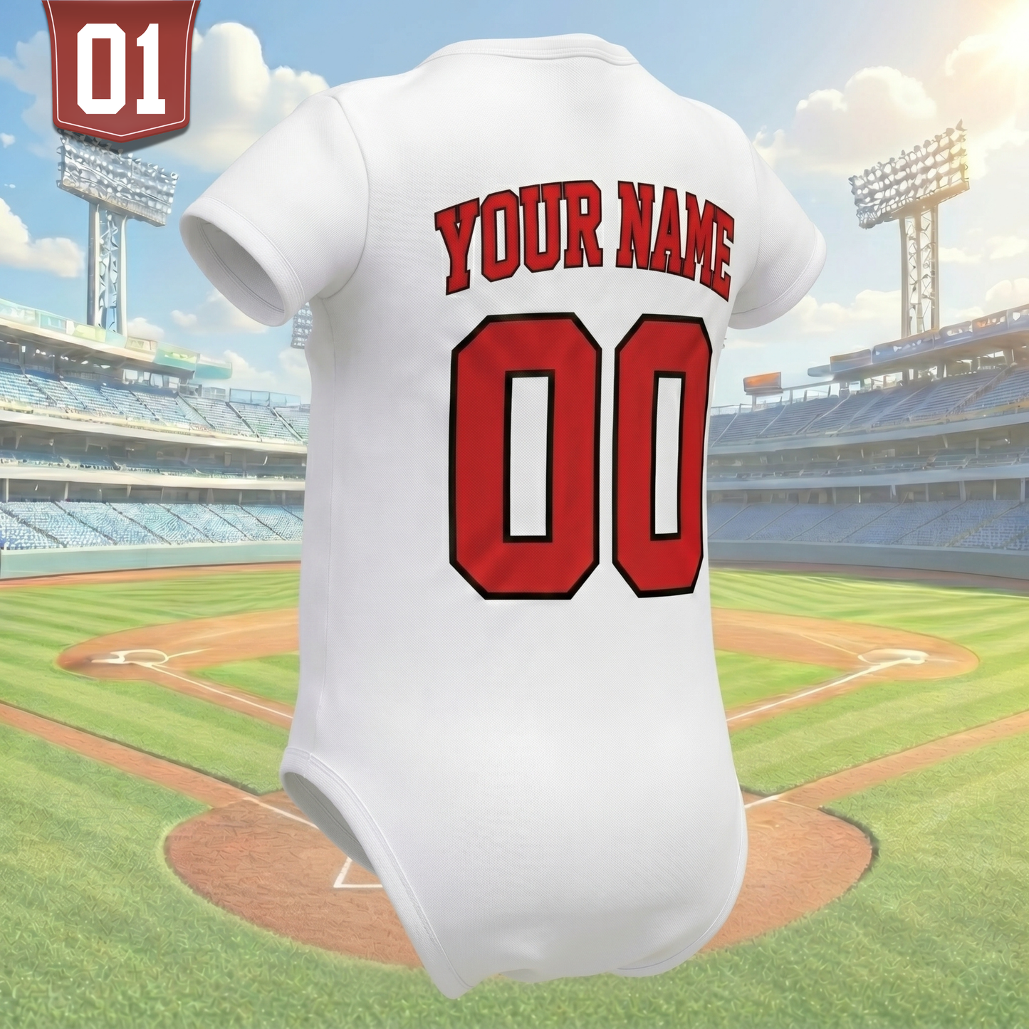 Custom Baby Baseball Jersey Bodysuit