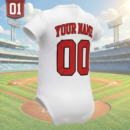 Custom Baby Baseball Jersey Bodysuit