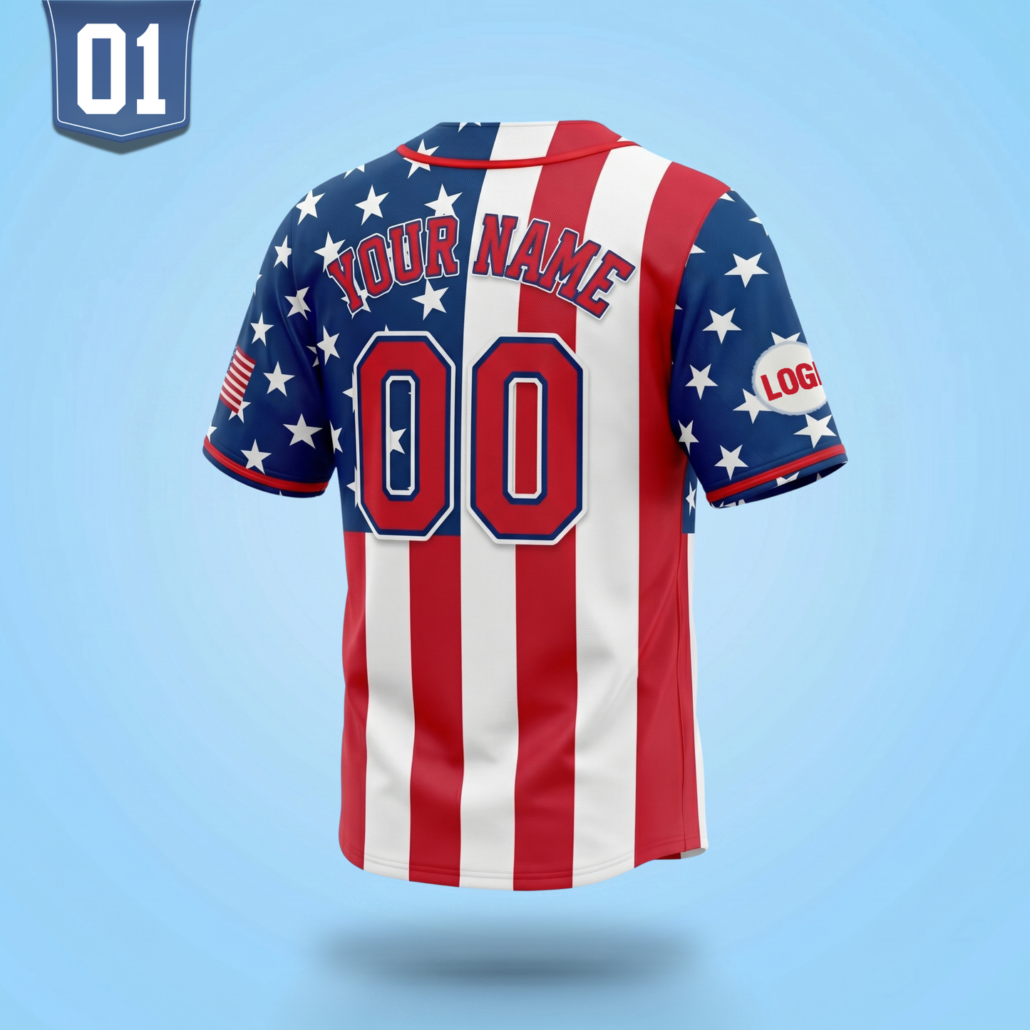 Custom America 250 Years Baseball Jersey