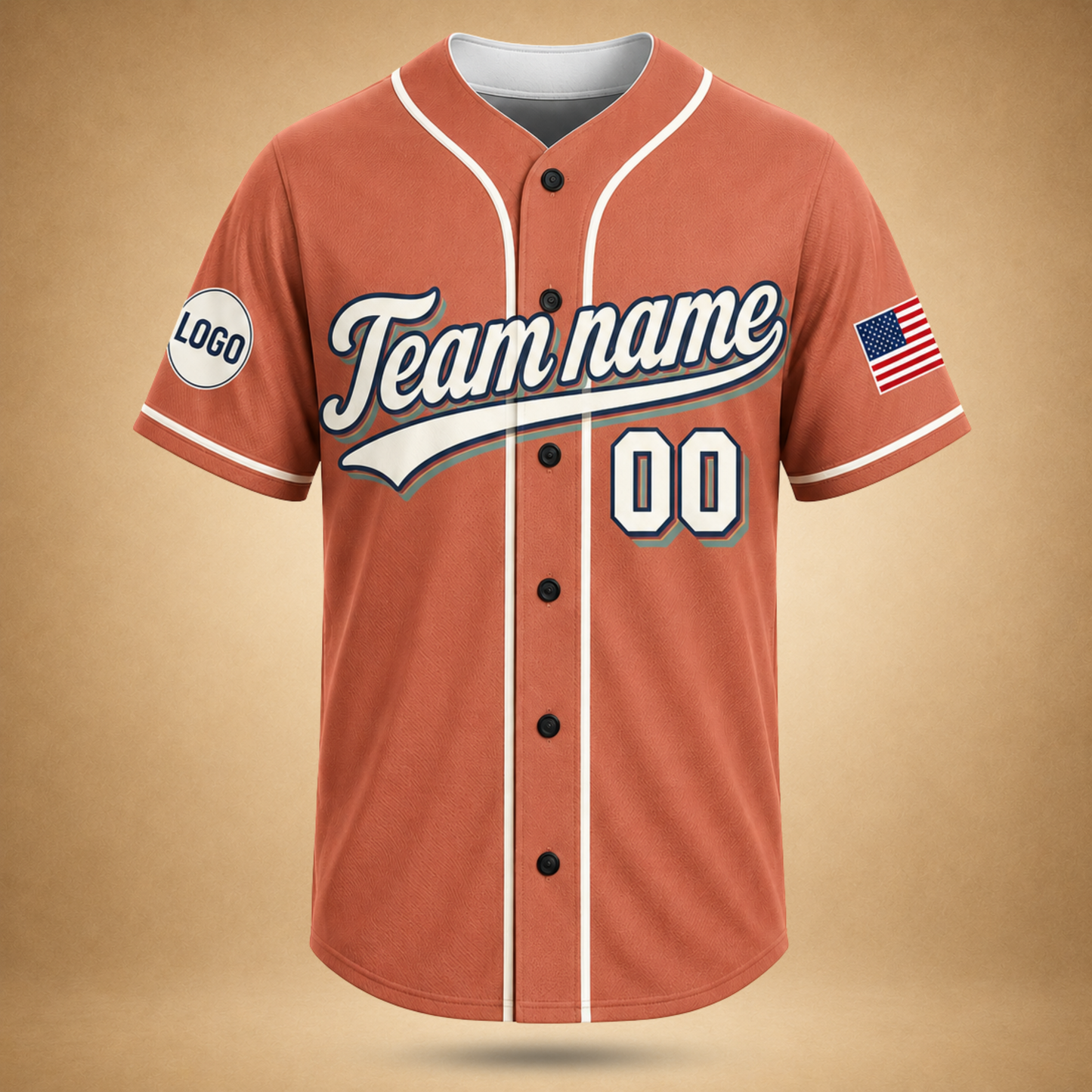 Custom Vintage Baseball Jersey – Personalized Team Name & Number