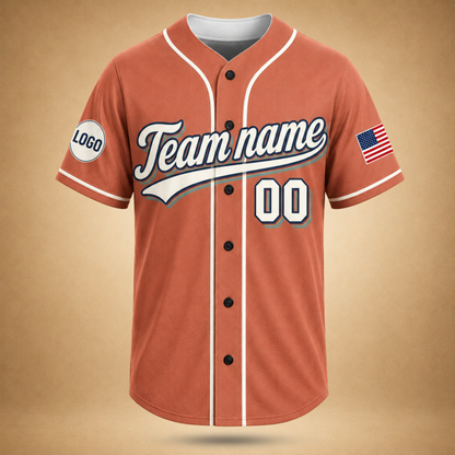 Custom Vintage Baseball Jersey – Personalized Team Name & Number