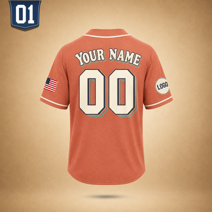 Custom Vintage Baseball Jersey – Personalized Team Name & Number