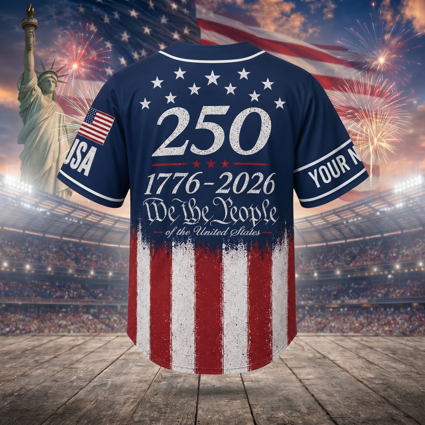 America 250th Anniversary Baseball Jersey