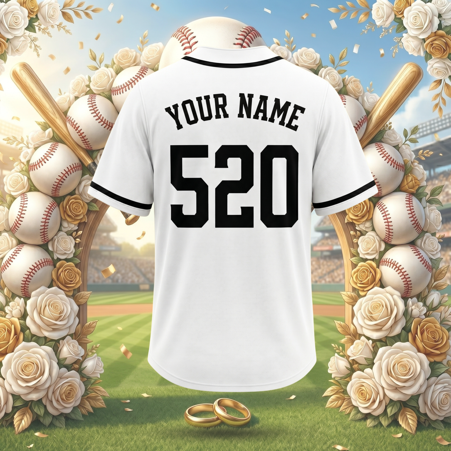 Custom Groom & Groomsmen Baseball Jersey | Personalized Bachelor Party Jerseys