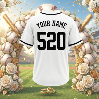 Custom Groom & Groomsmen Baseball Jersey | Personalized Bachelor Party Jerseys