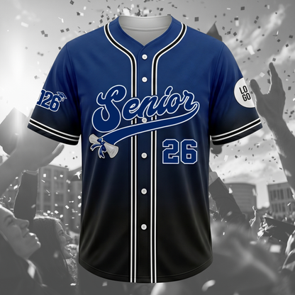 Personalized Graduation Senior 2026 Baseball Jersey