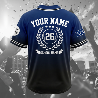 Personalized Graduation Senior 2026 Baseball Jersey