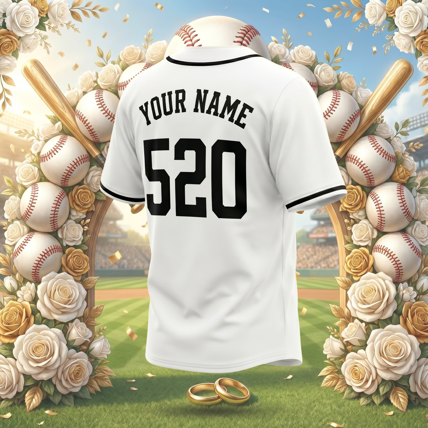 Custom Groom & Groomsmen Baseball Jersey | Personalized Bachelor Party Jerseys
