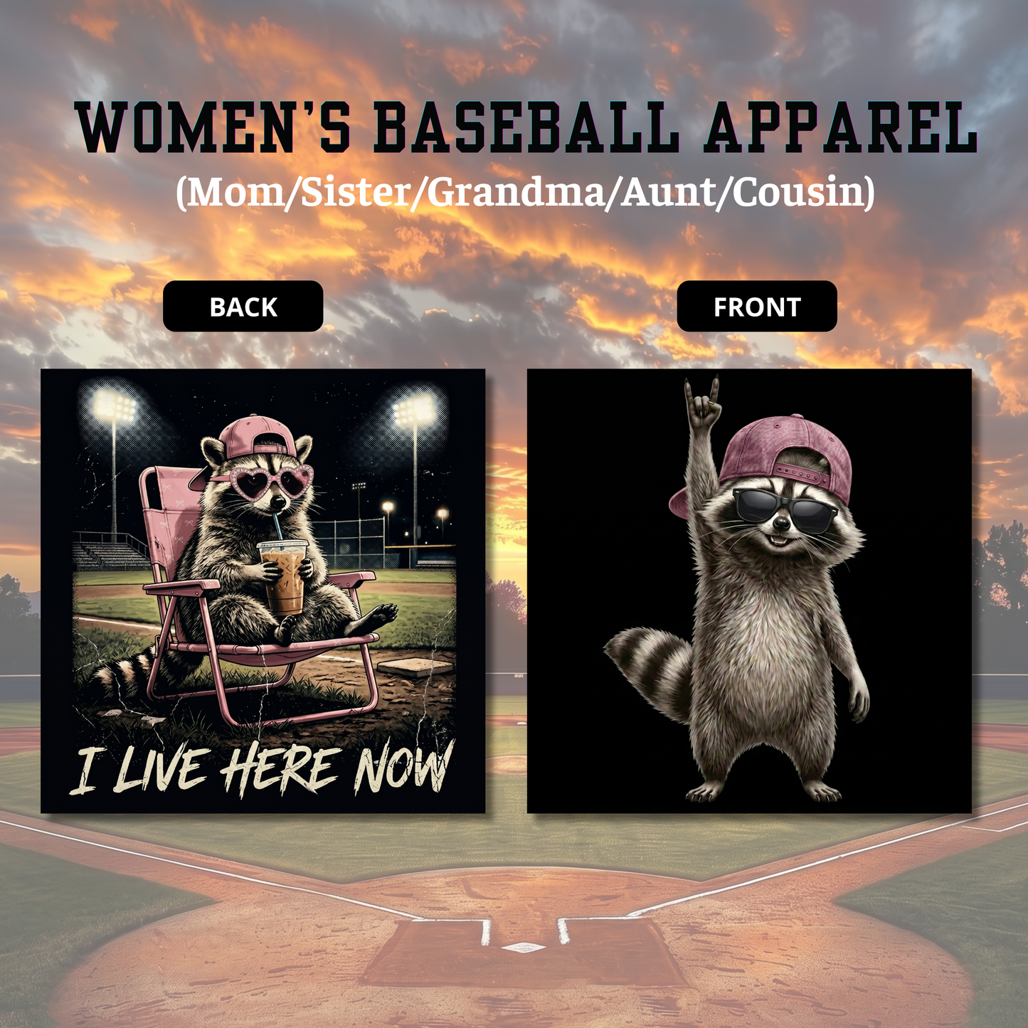 NEW ARRIVALS !!! Funny Raccoon Ballfield Dark Meme Custom Baseball Jersey