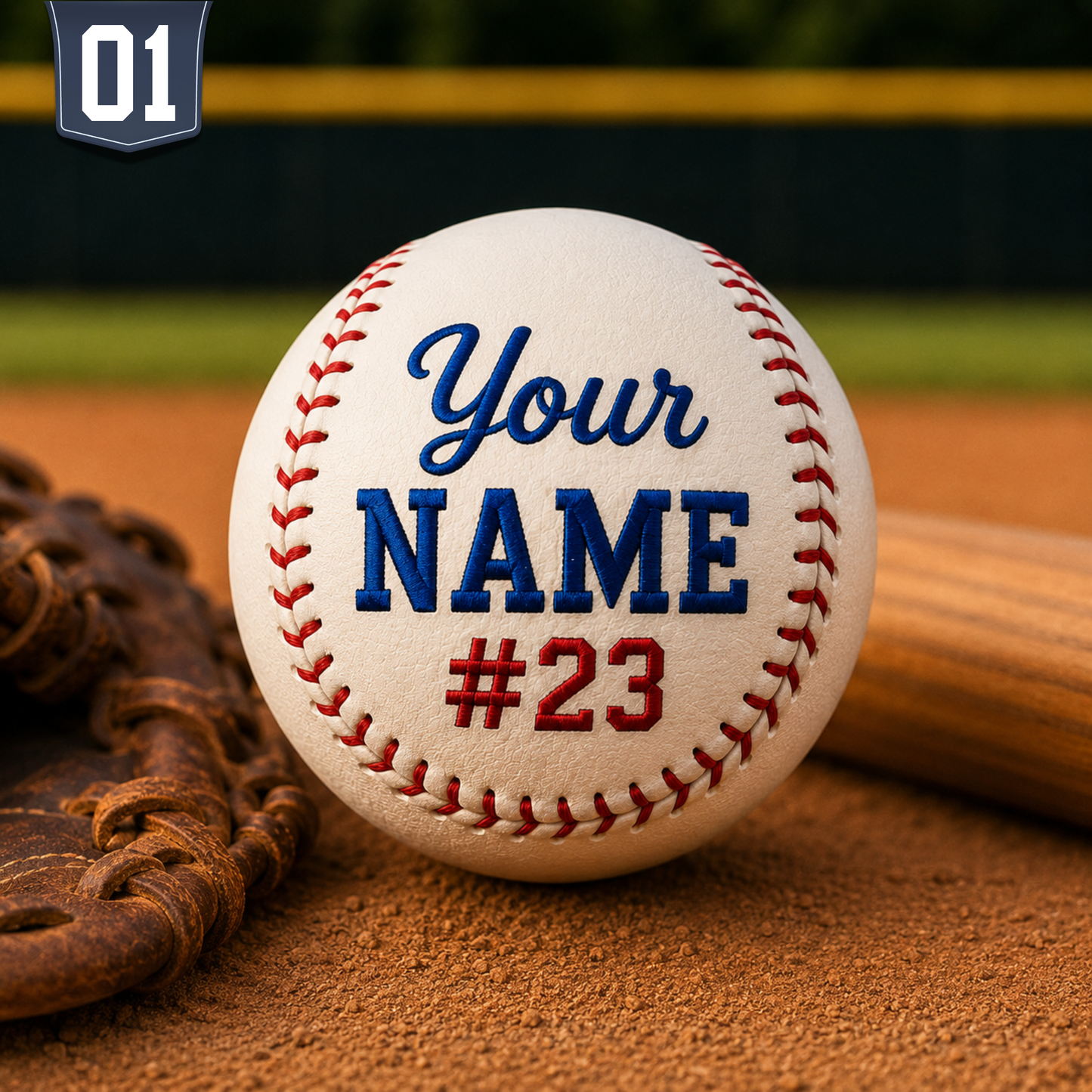 Custom Embroidered Baseball Ball | Ultimate Gift for Players & Coaches